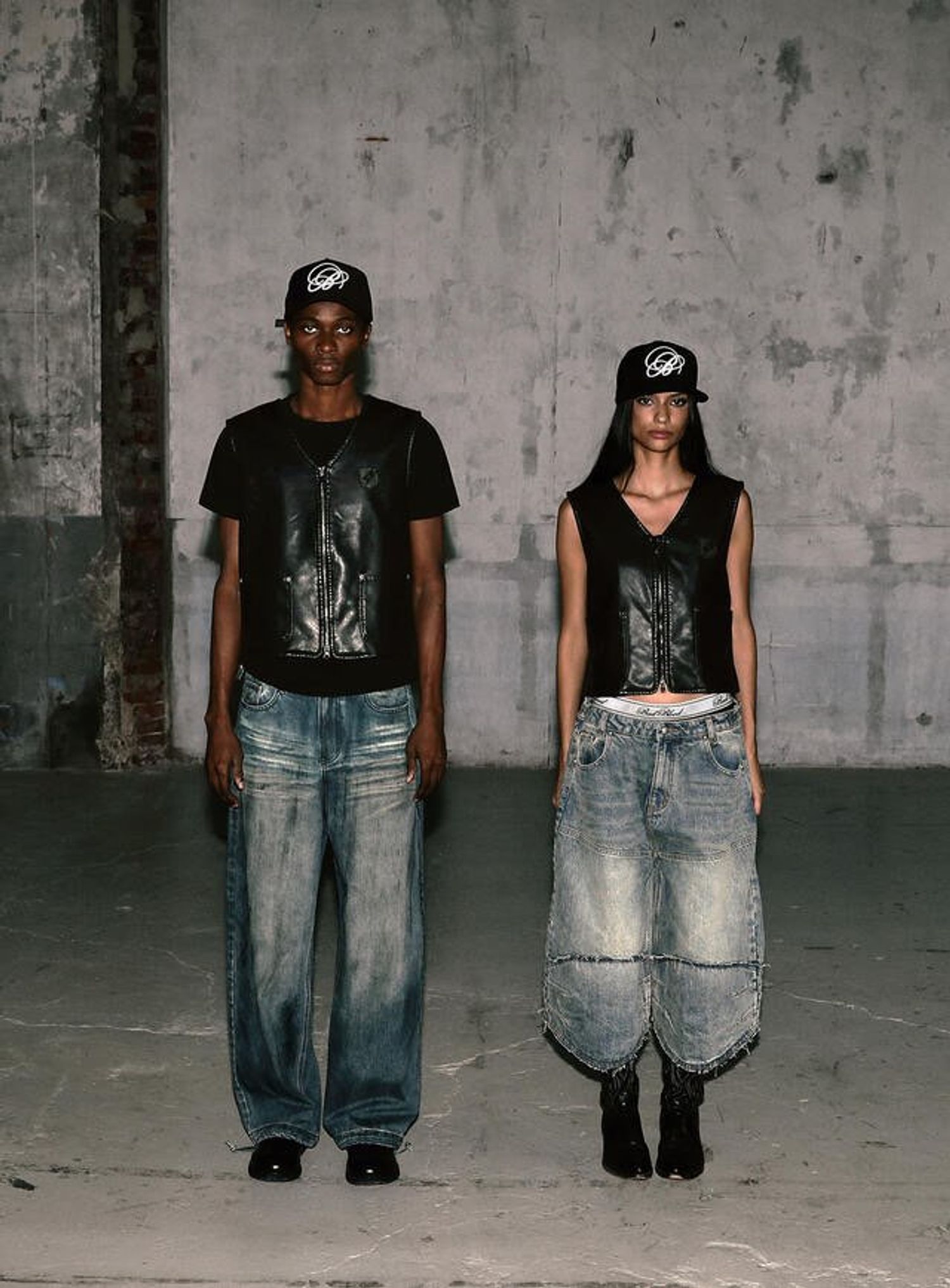 0209 Hard Washed Exhaust Jeans - Mid Blue
