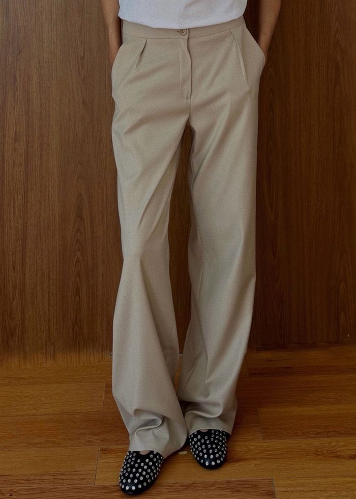 WIDE PANTS / IVORY BEIGE