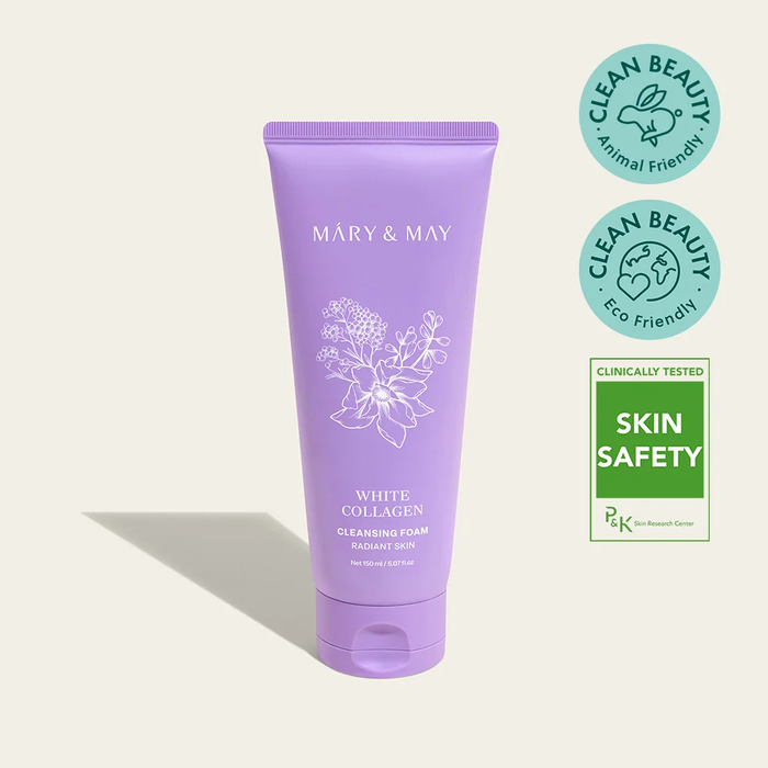 [MARY&MAY] White Collagen Cleansing Foam 150ml