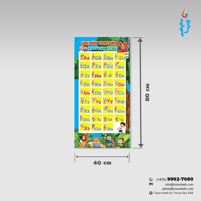 Цагаан толгойн хурууны үсэг