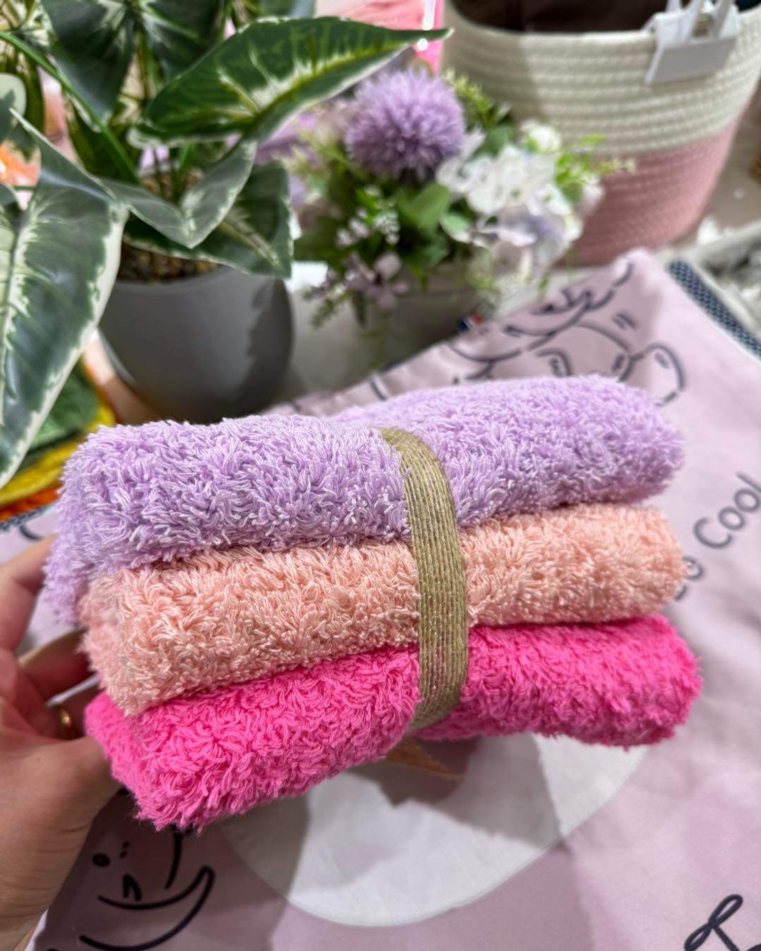 Сатин утастай 3ш цэвэр даавуун гарын алчуур 