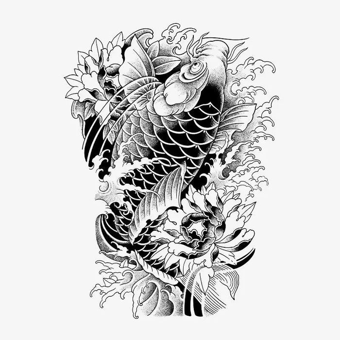 Koi Fish Усан шивээс
