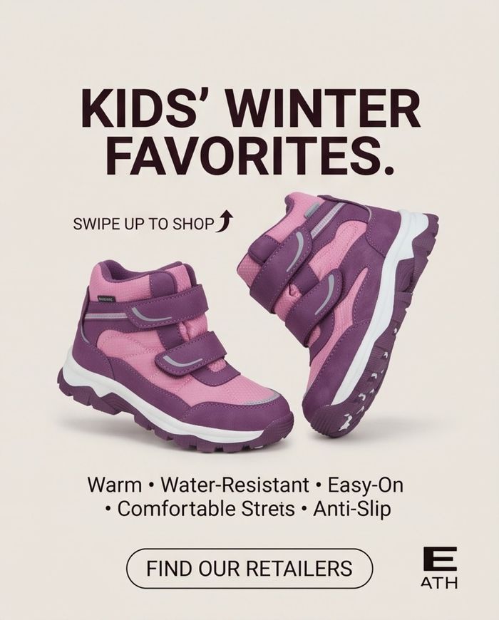 Snowboot pink purple 