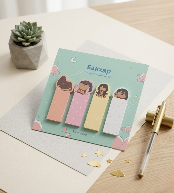 Банхар sticky note