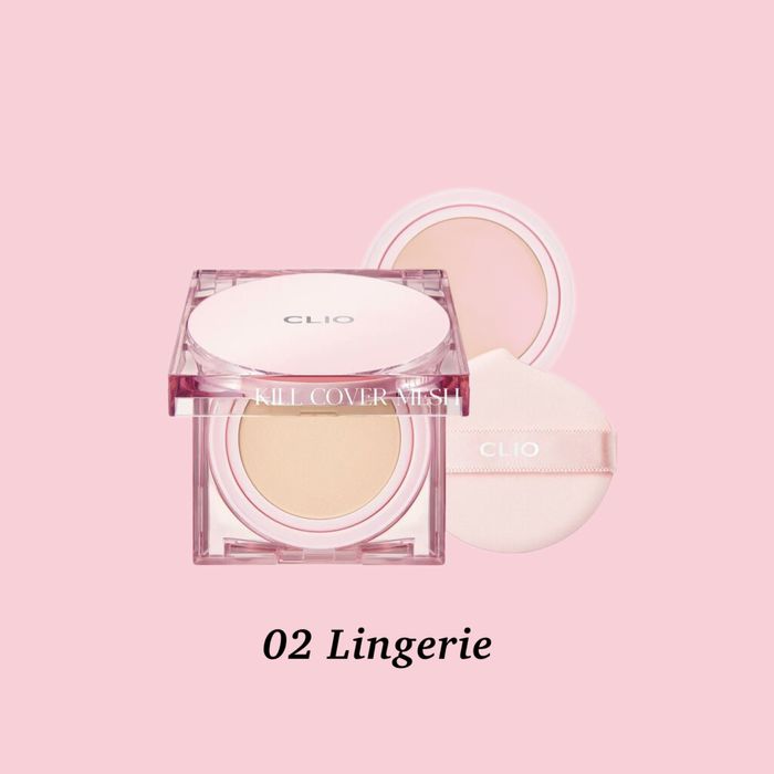 CLIO Kill Cover Mesh Glow Cushion 02 Lingerie with refill