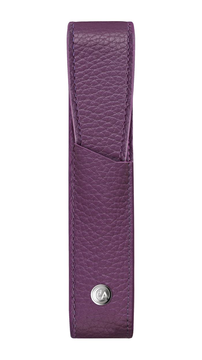 Caran d'Ache  LEATHER - "LEMAN" Collection Lilac Pouch 
