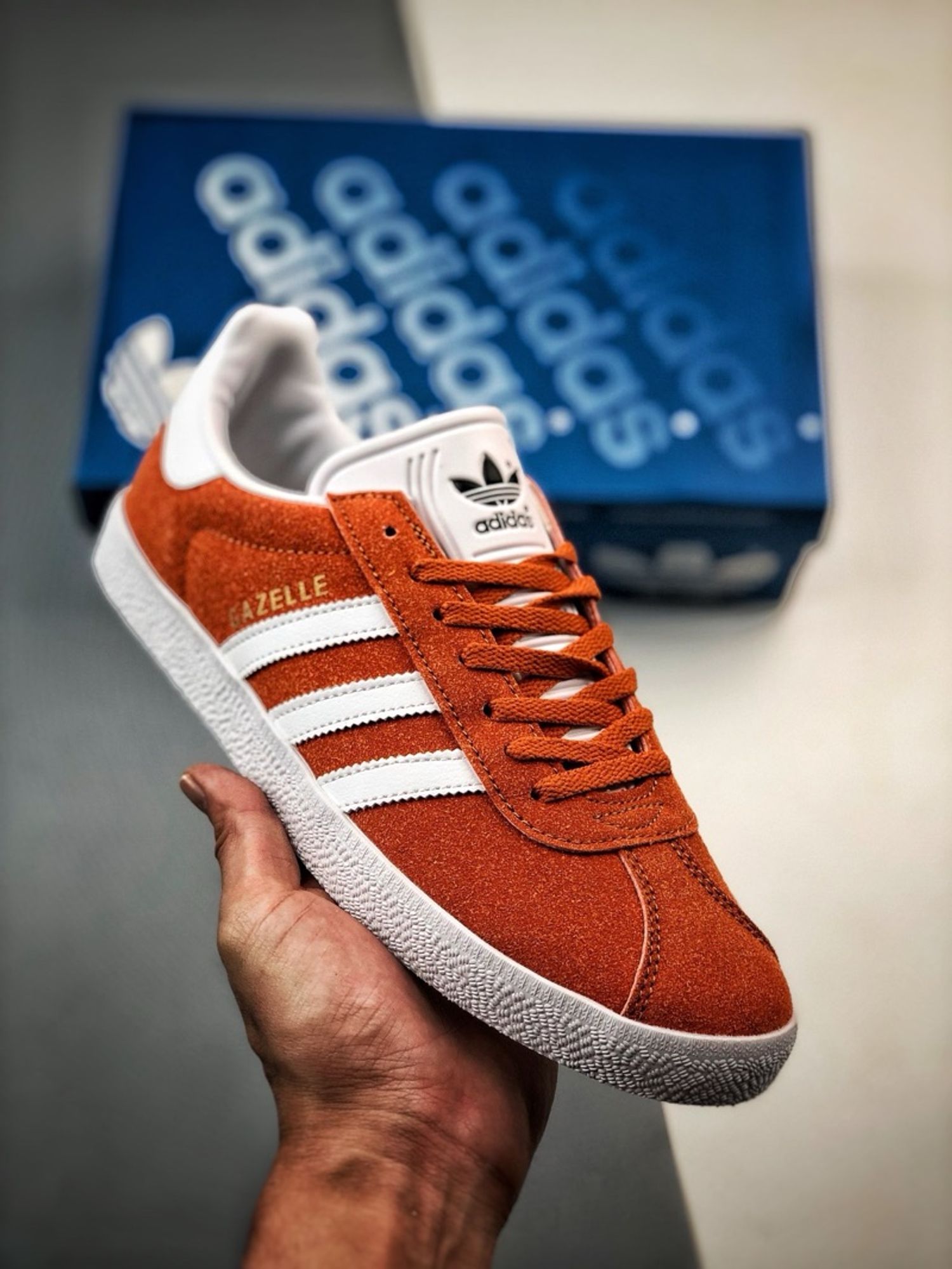 Adidas Gazelle Originals "Orange & White"
