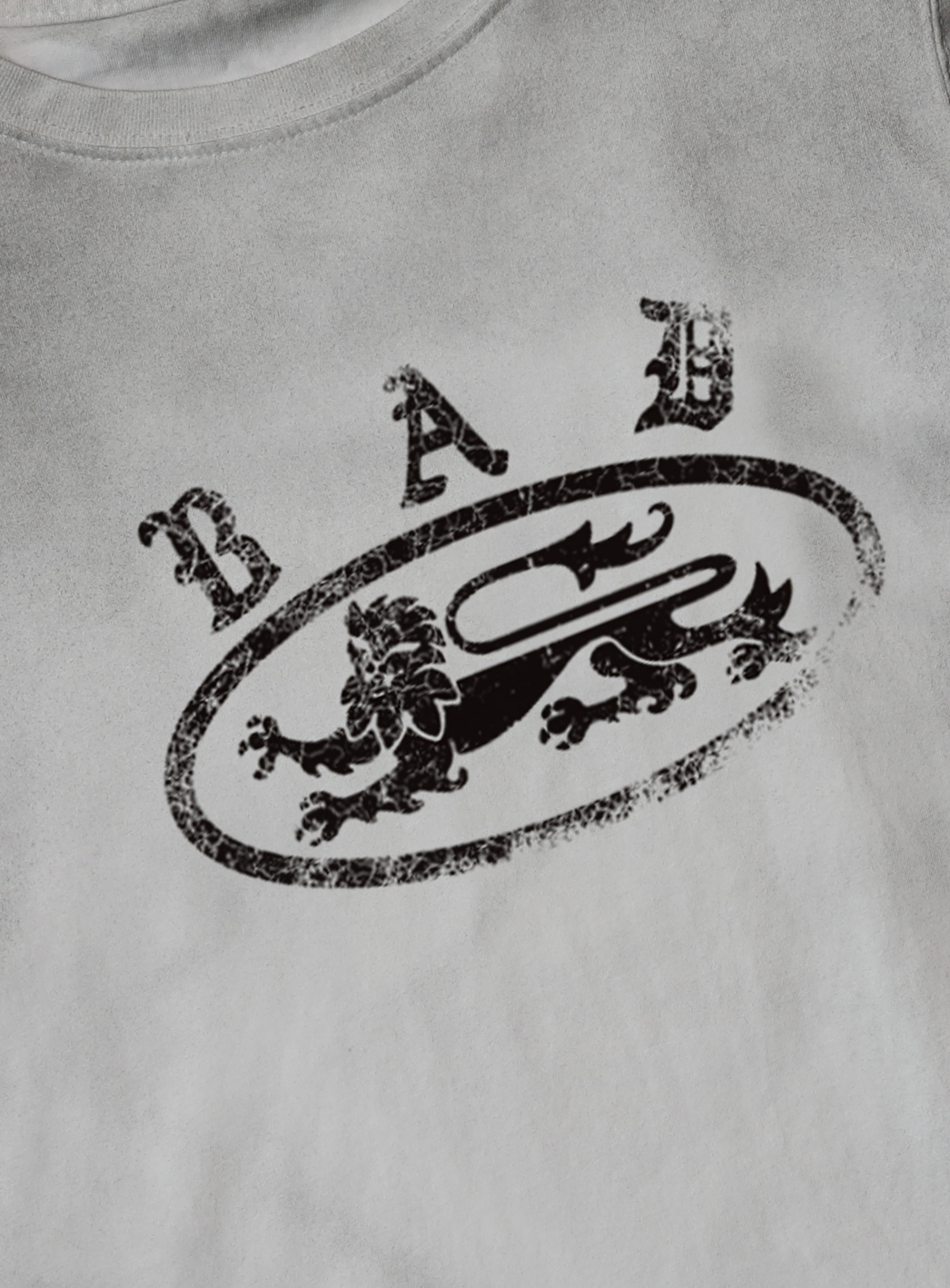 Crack Print T-Shirt - White