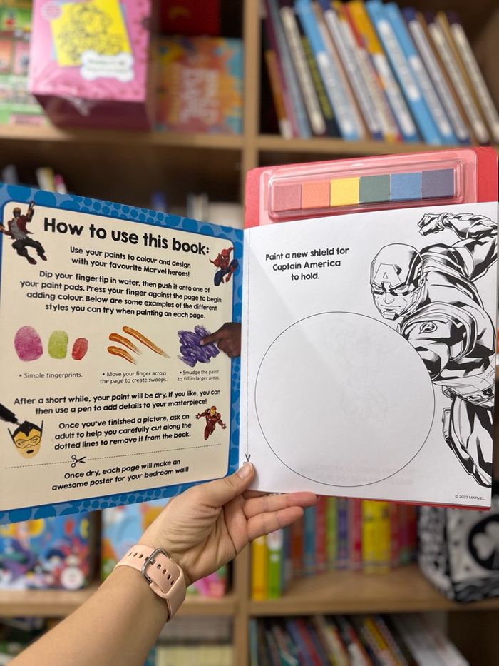 Marvel Finger painting