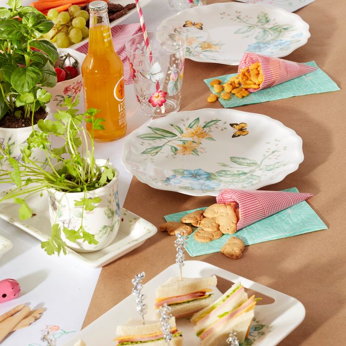 BUTTERFLY MDW MELAMINE DW DINNER PL S/4