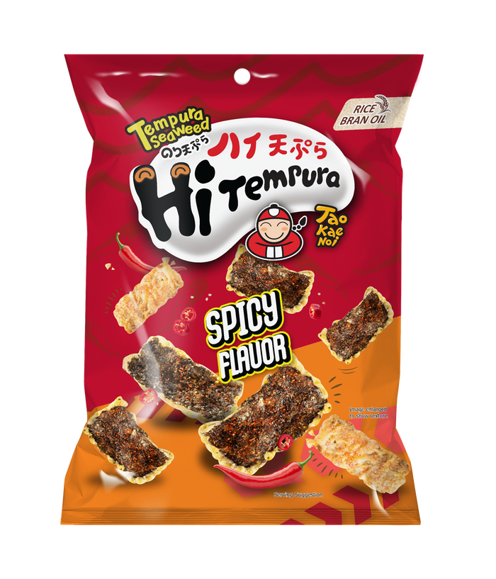 Tempura Seaweed Spicy Далайн байцааны чипс халуун ногоотой 36гр
