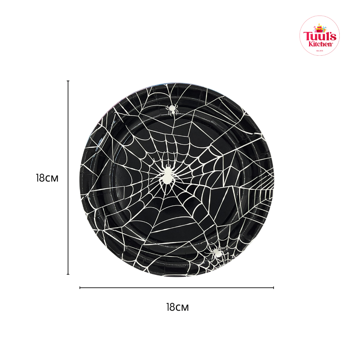 Хар аалзны тортой таваг 18cm