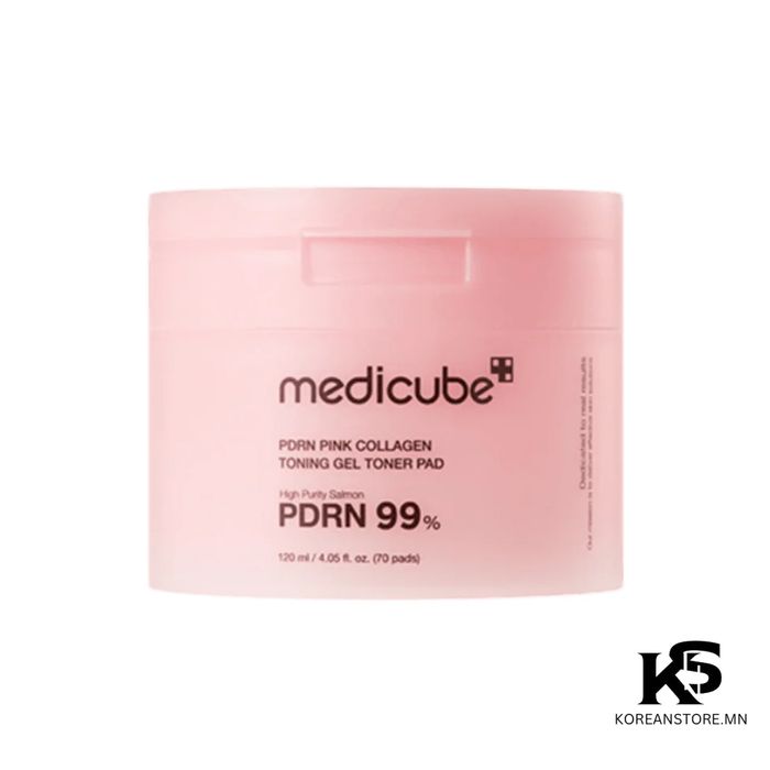 Medicube pdrn pink collagen toning gel toner pad 