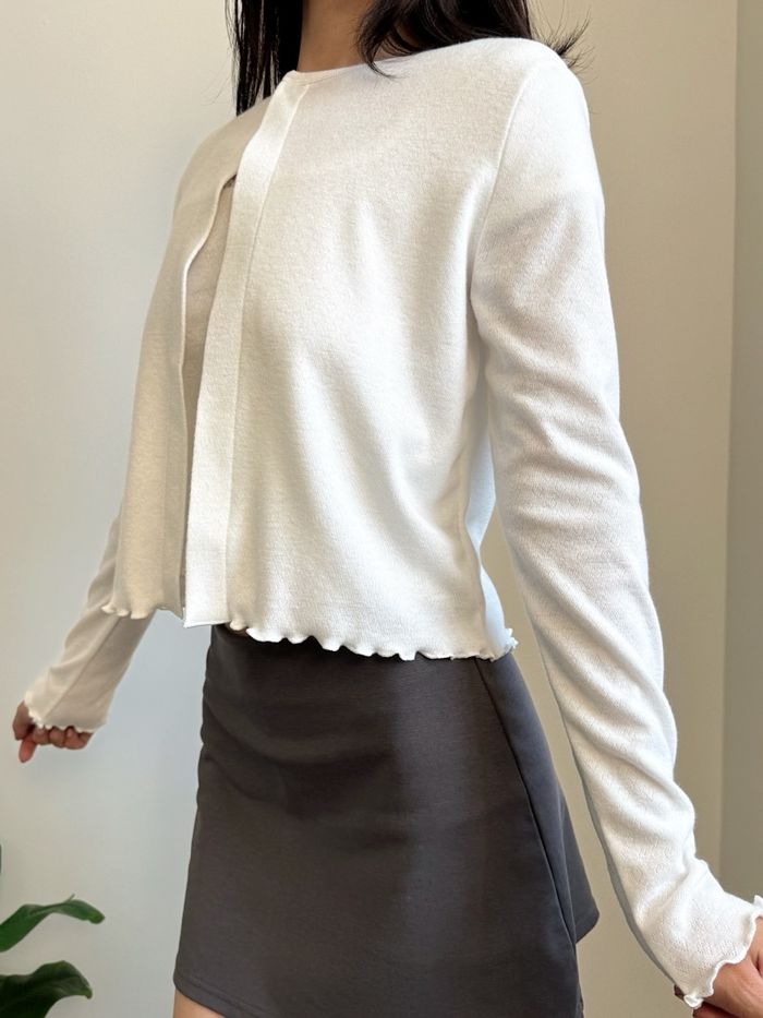 Powder cardigan (white)