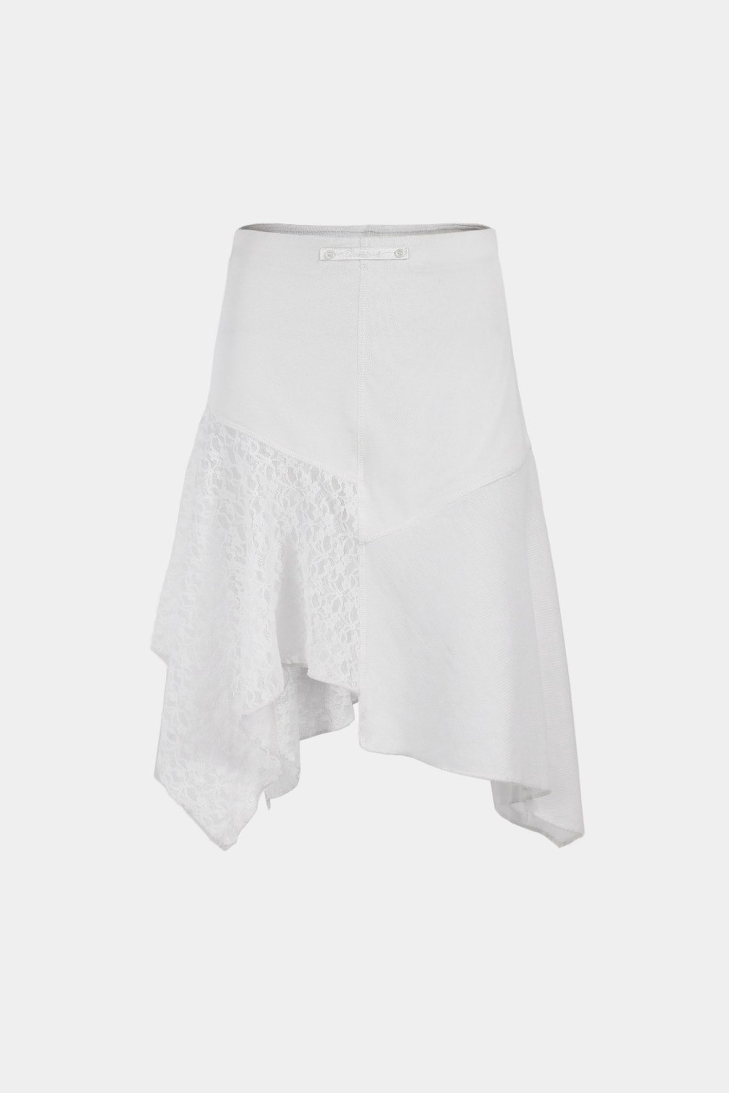 Second Skin Asymmetric Skirt - Cream