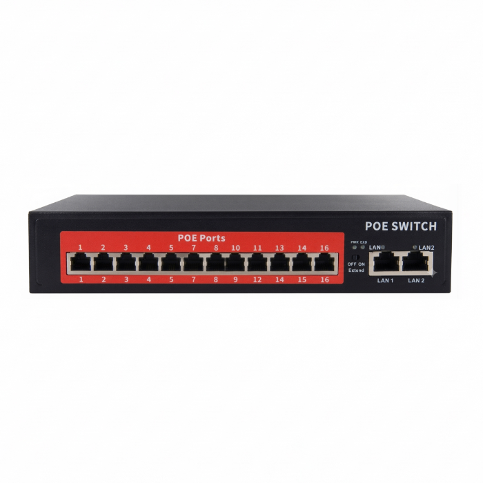 SWITCH 16 POE  48V camera
