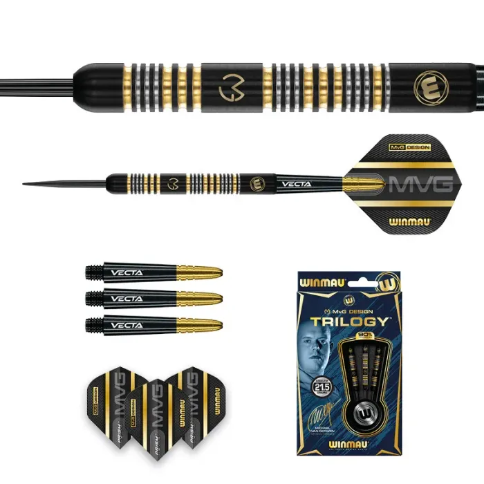 Winmau MVG TRILOGY 90% Steel Tip