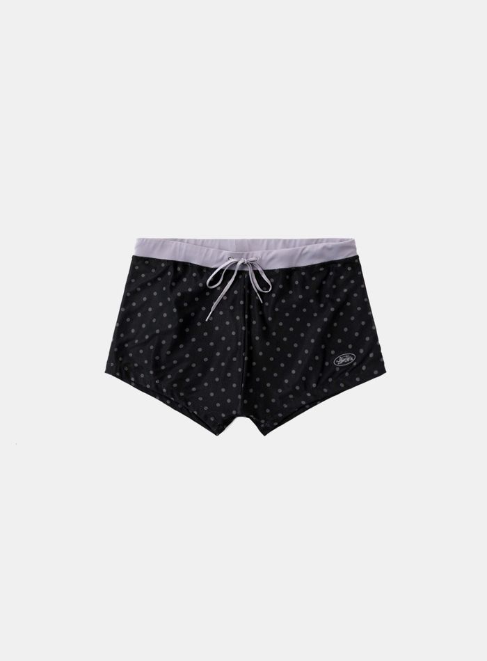Splash Dot Boy Shorts - Black