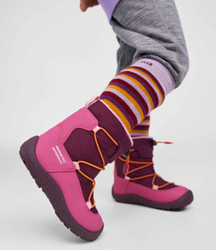 ReimaTec barefoot winter boots, Ensilumi Kids,Deep Purple