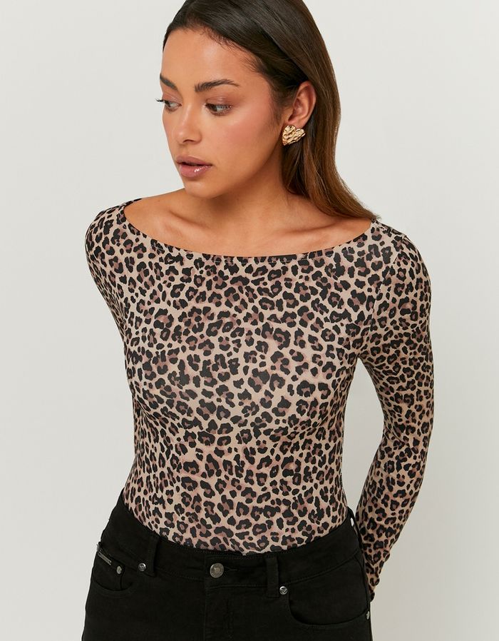 Leo Print Bodysuit