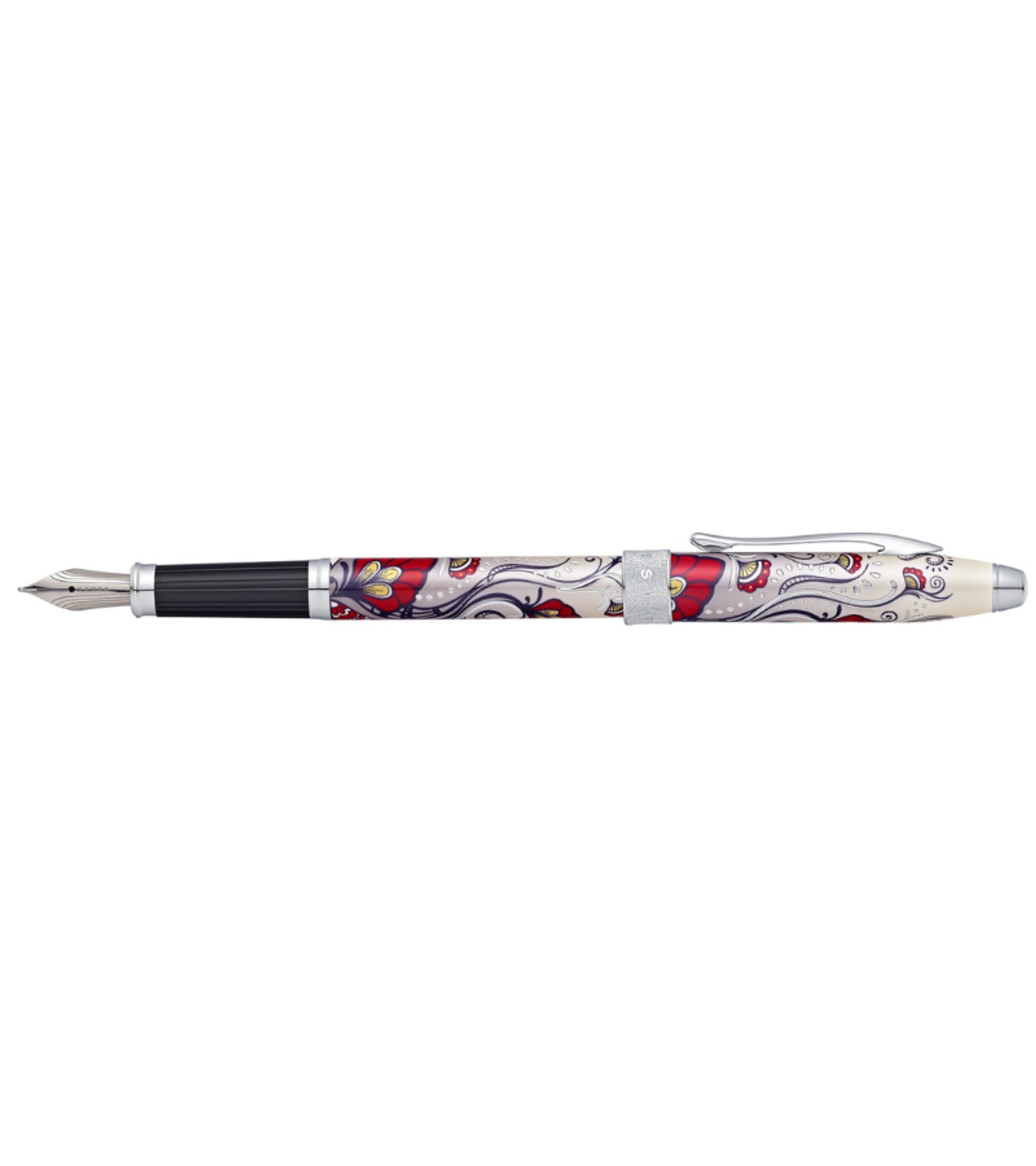 Cross Botanica Red Hummingbird Fountain Pen - Medium Stainless Steel Nib 