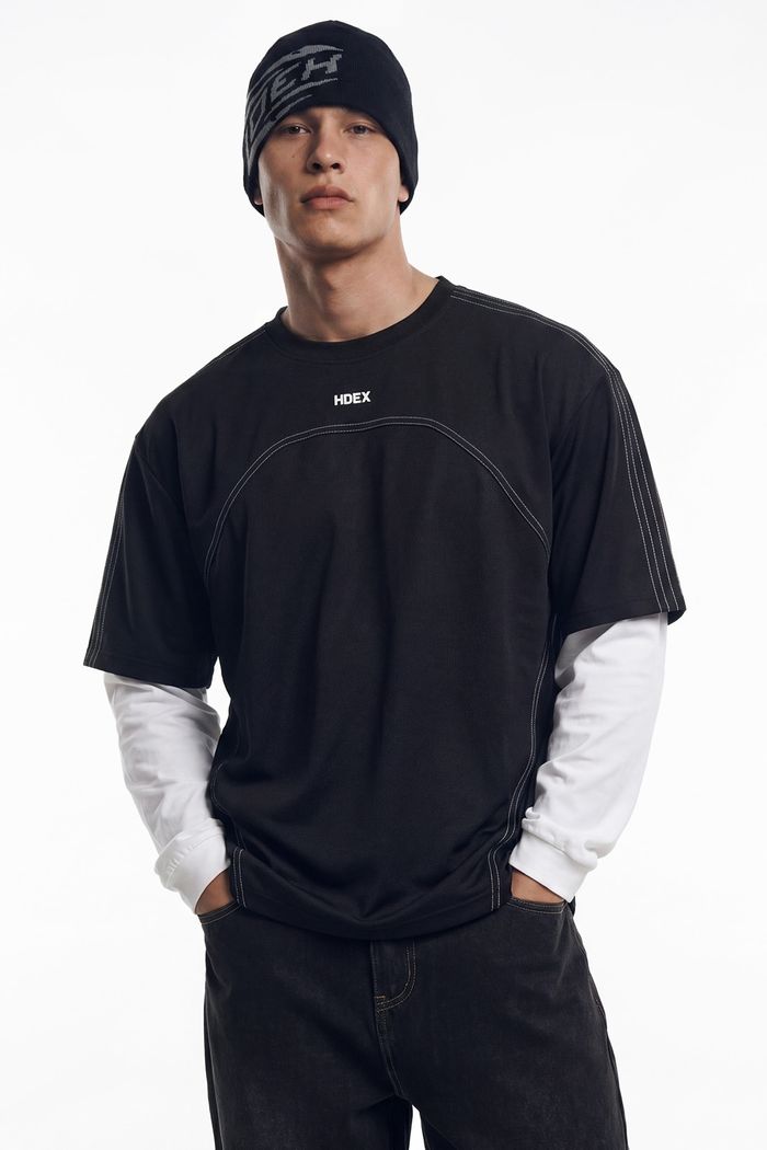 Wave Color Block Short Sleeve