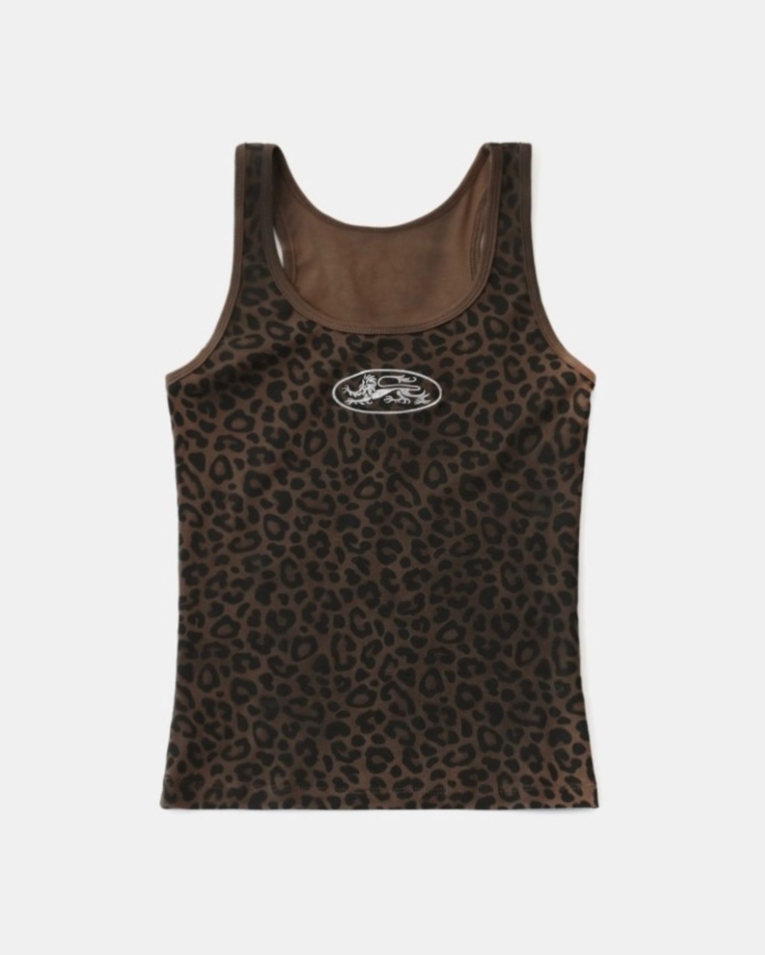 Mystic Tank Slim Fit - Brown Leopard
