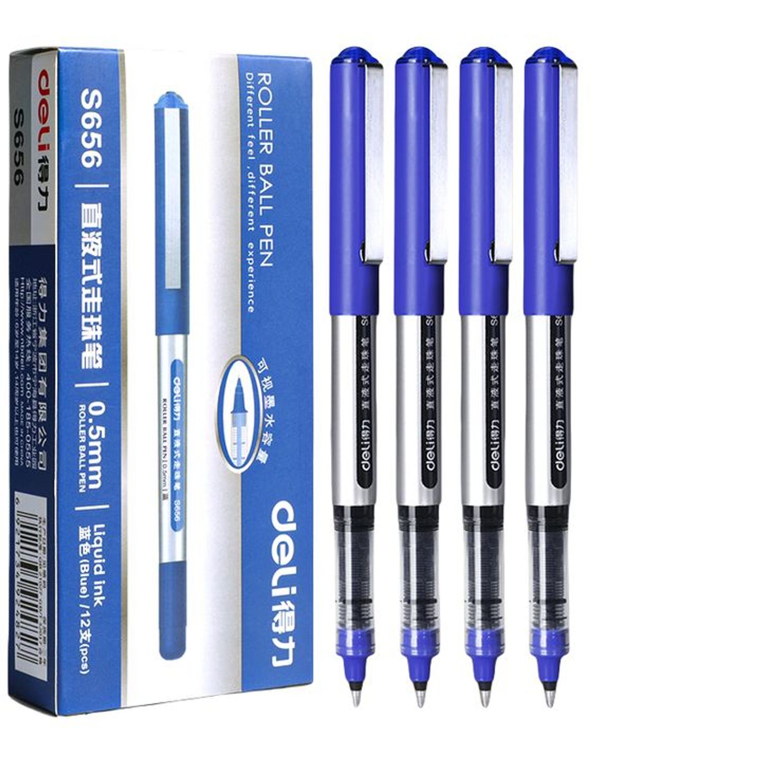 Үзгэн бал 0.5mm Deli S656 blue 