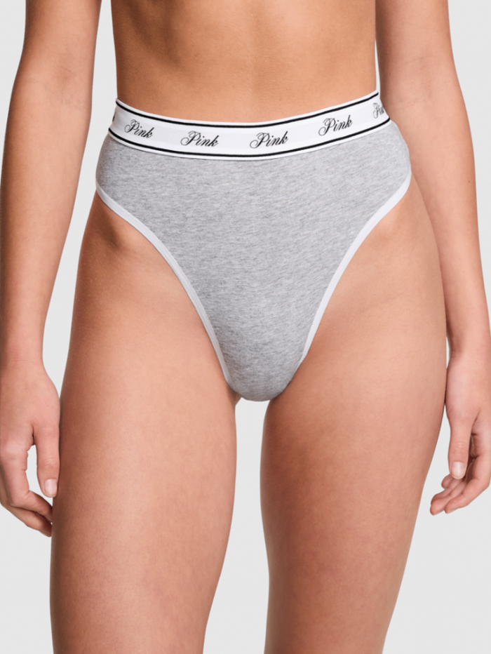 Logo Cotton Brazilian Panty