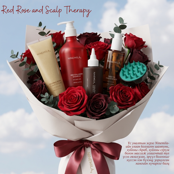 Red Rose and Scalp Therapy
