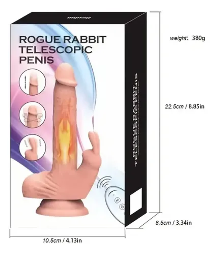 Rogue rabbit telescopic penis 