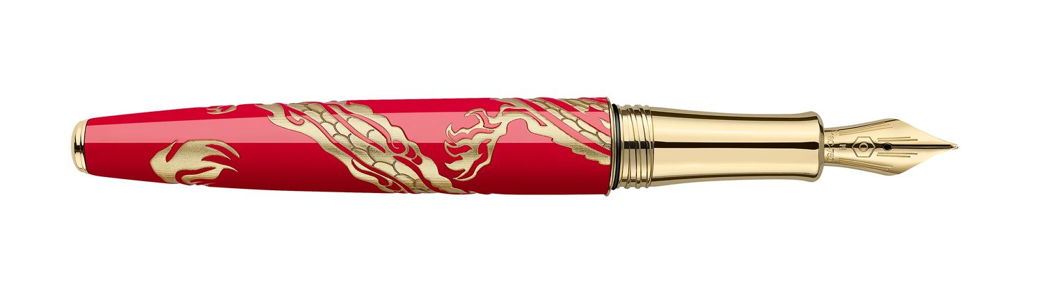 Caran d'Ache Red DRAGON Fountain Pen Limited Edition 