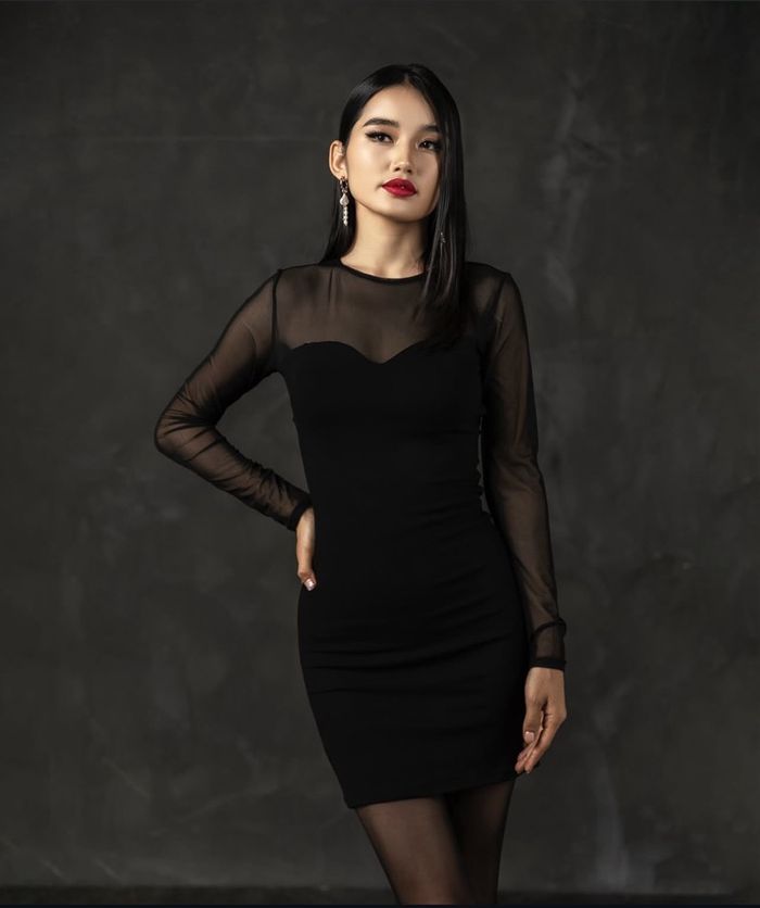 Mesh mini dress