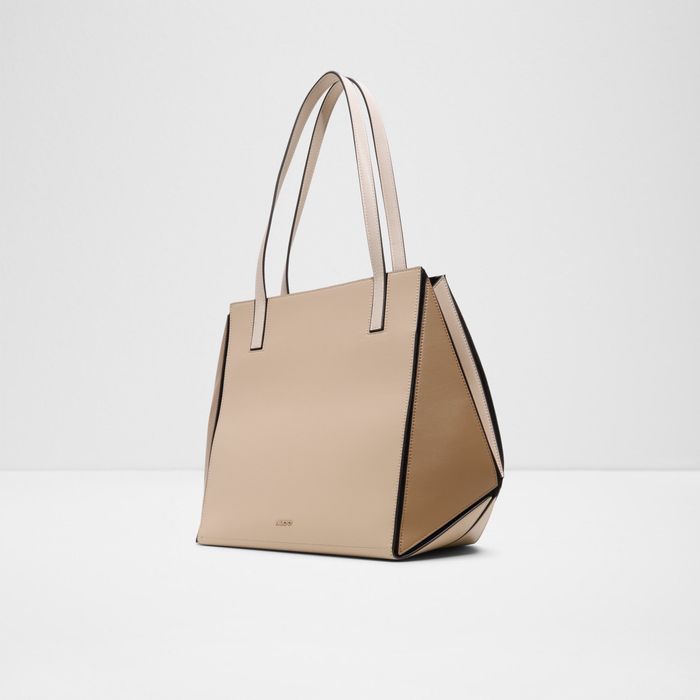 LARGEPRISMATOTE-271-BEIGE-L City Handbags