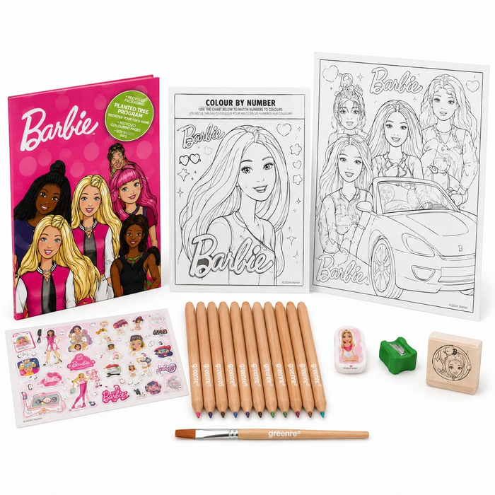 Barbie - Eco Coloring Box Set