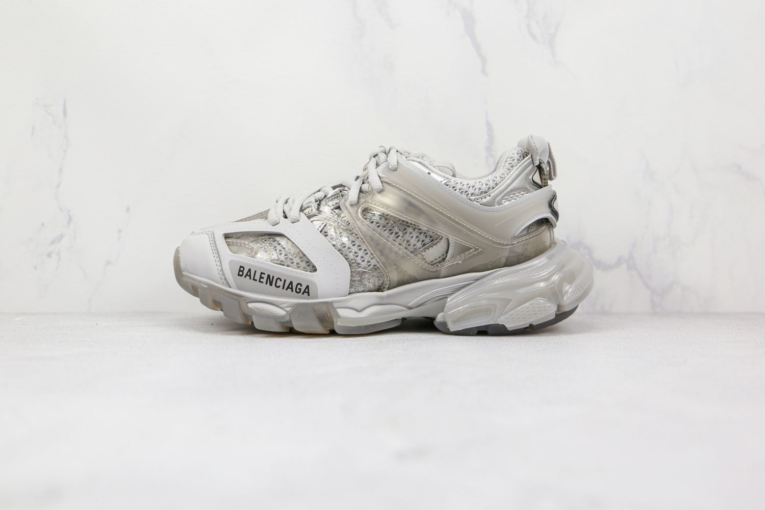 Balenciaga Track Clear Sole Beige Grey