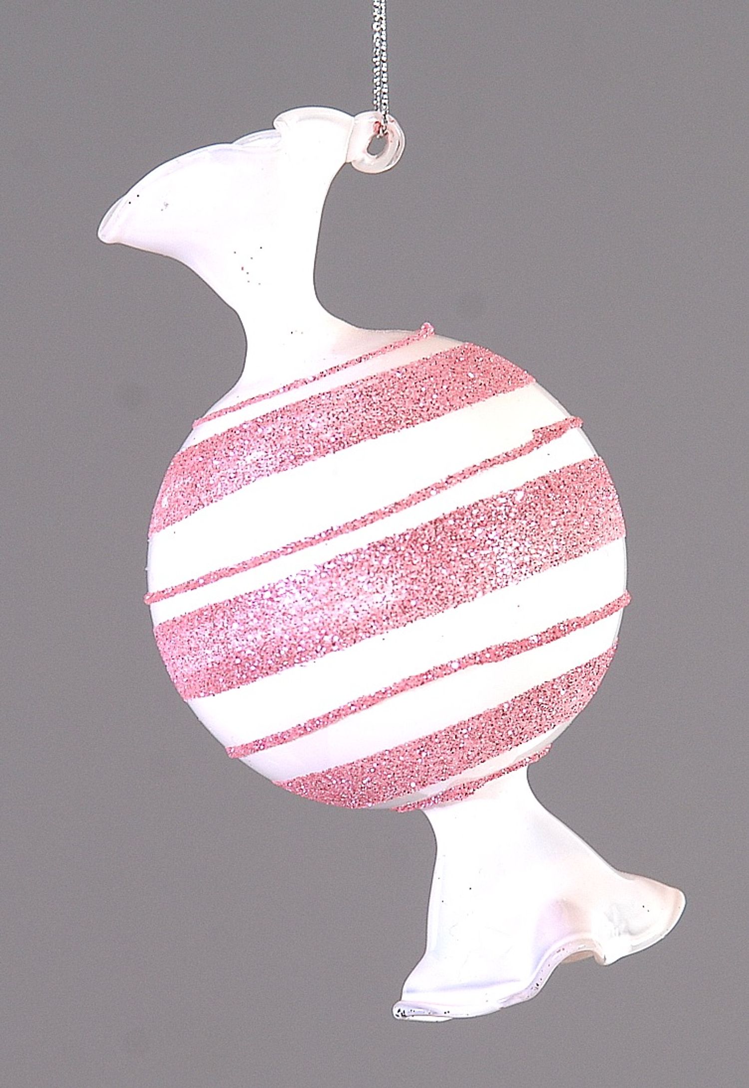  Glass white/red candy 