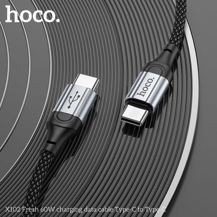 Hoco X102 60 Ваттын Цэнэглэгч Кабель (C-C)