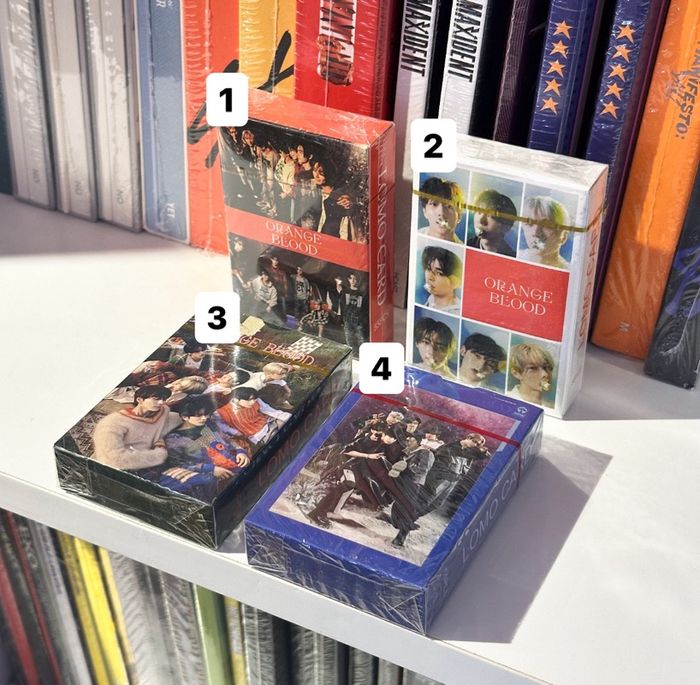 Enhypen orange blood lomocards