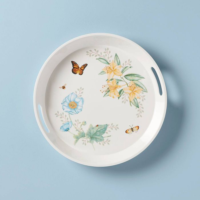 BUTTERFLY MDW MELAMINE DW L RND TRAY