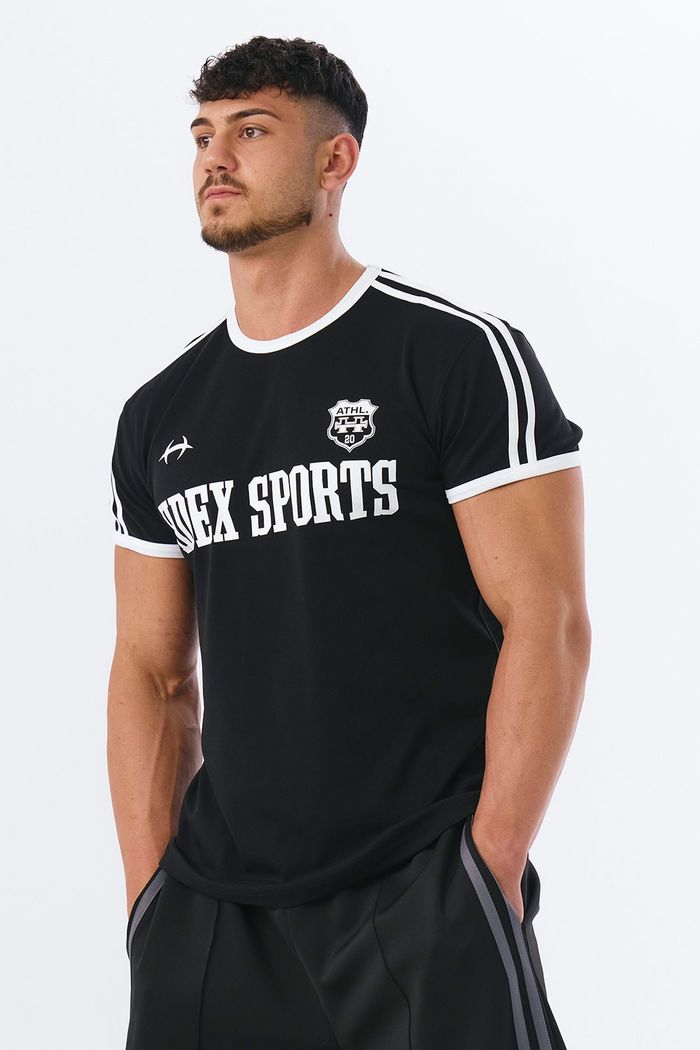 Sporty Ringer Muscle Fit Short Sleeve