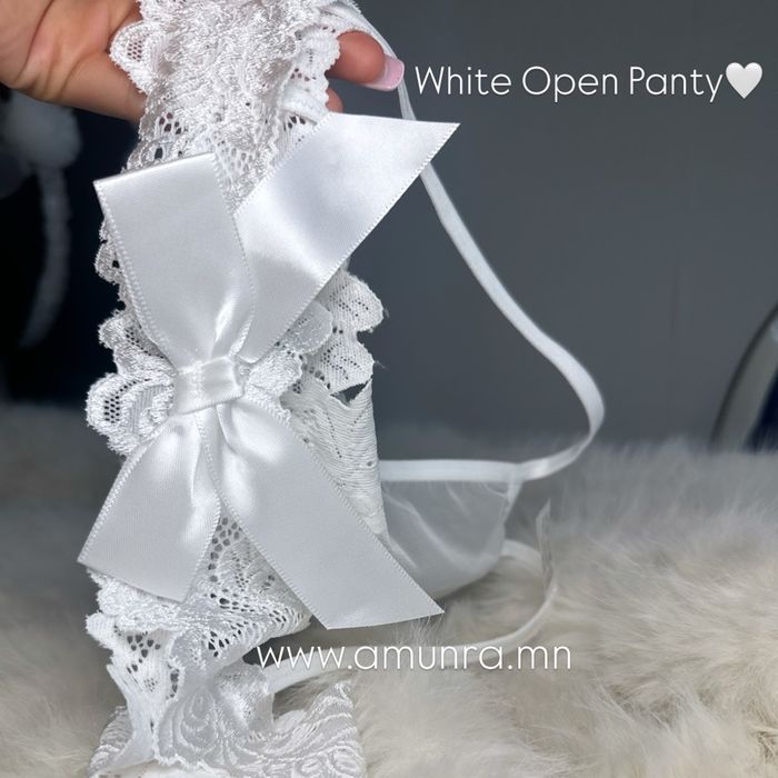 White Open panty