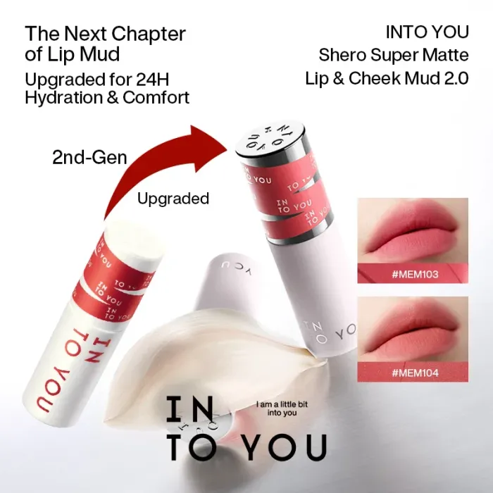 INTO YOU Shero Moist Super Matte Lip&Cheek Mud /MEM103/