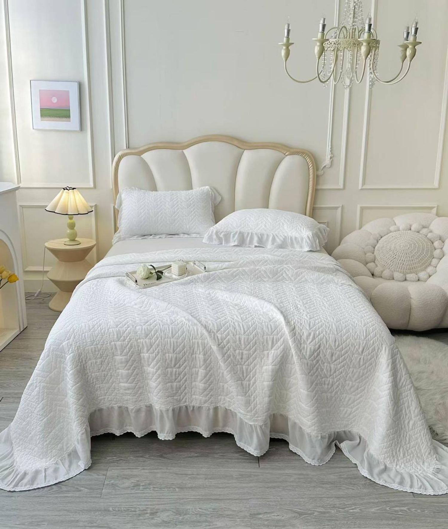 Зөөлөн сатин цэвэр даавуун орны бүтээлэг