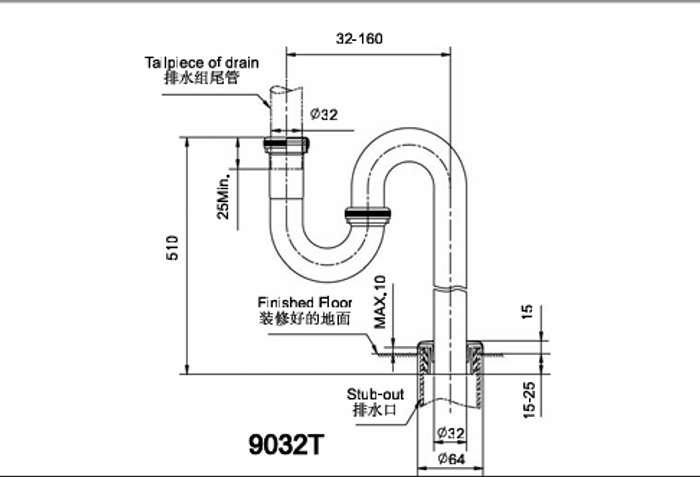 S хэлбэрийн ус зайлуулах хоолой