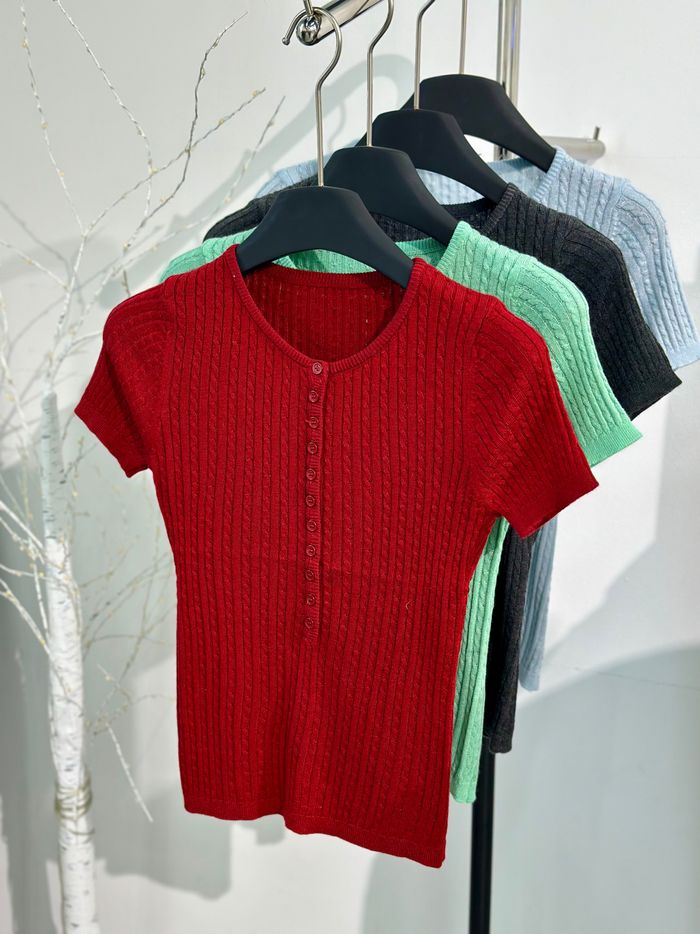 Сүлжмэл даавуун футболка 