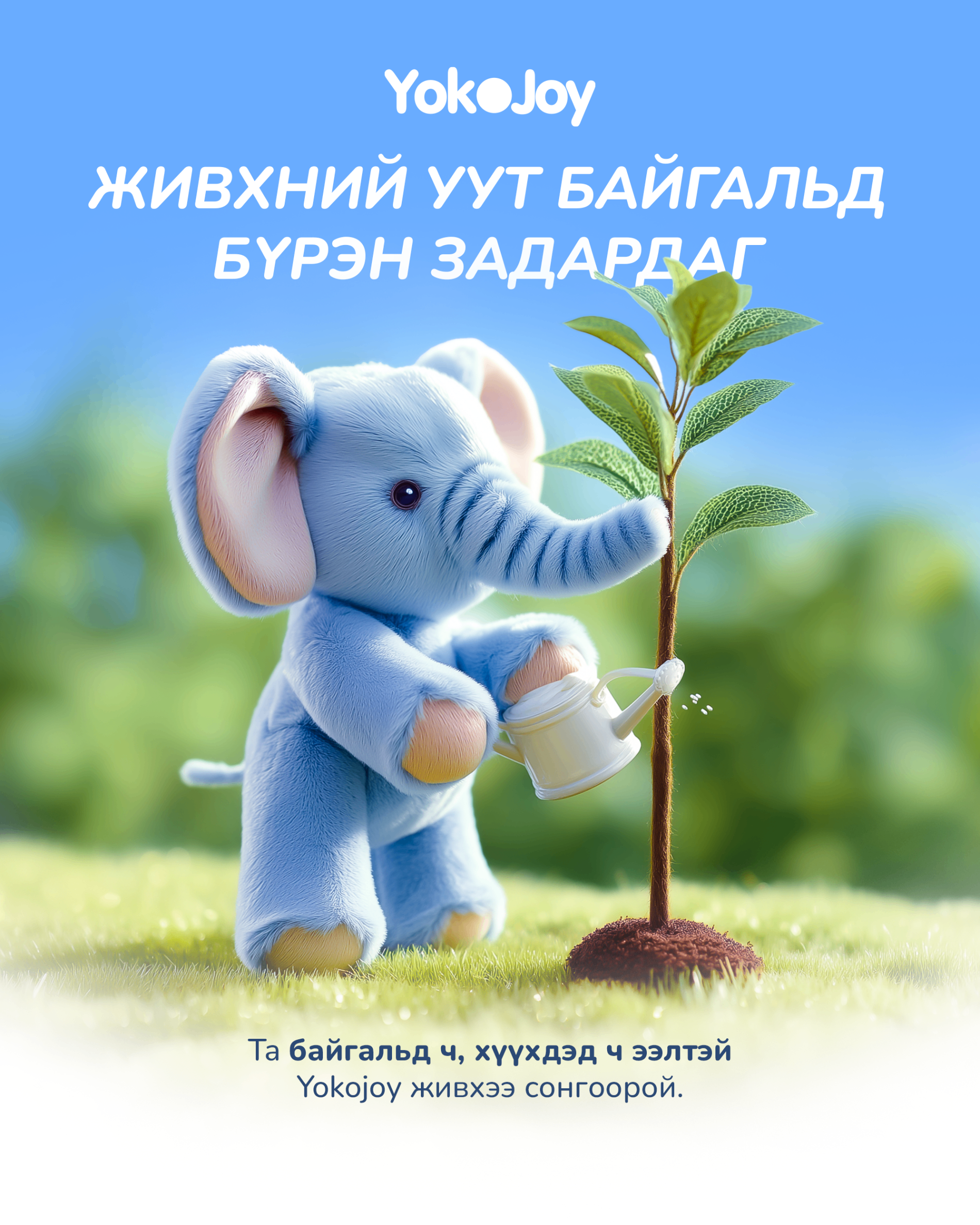 YokoJoy уут байгальд бүрэн задардаг