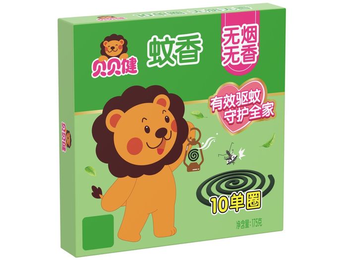 BABEGIM Хүүхдэд зориулсан шумуул үргээх хүж, утаагүй, үнэргүй 10ш, 175гр