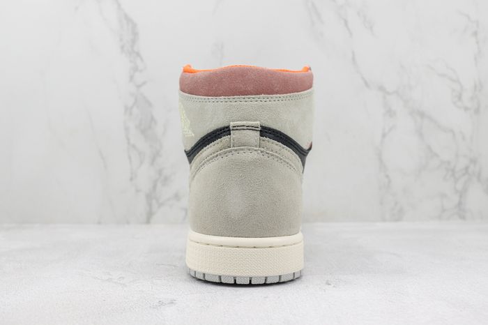 Jordan 1 Retro High Neutral Grey Hyper Crimson