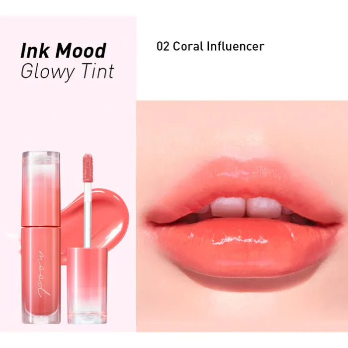 Peripera Ink Mood Glowy Tint 02 Coral Influencer 4g